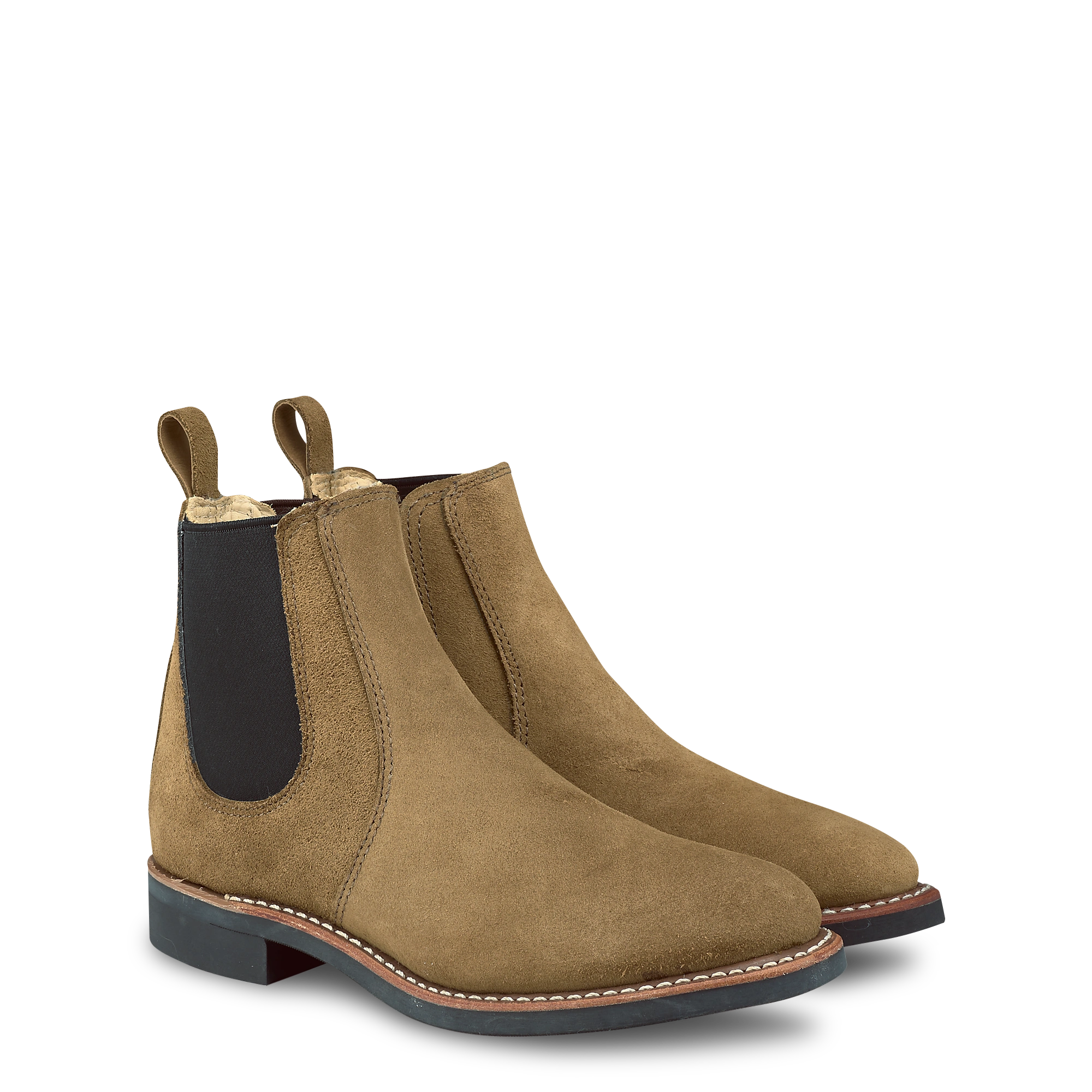 Olive Mohave Chelsea Boots: Step into Style, 6-Inch Confidence! (Women's 3457)